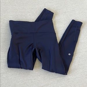 Size 6 dark purple lulu winter leggings